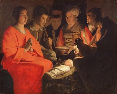 Aanbidding der Herders door Georges de La Tour